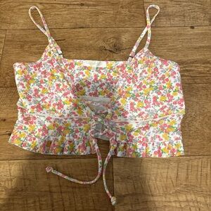 LoveShackFancy Floral Patterned Top